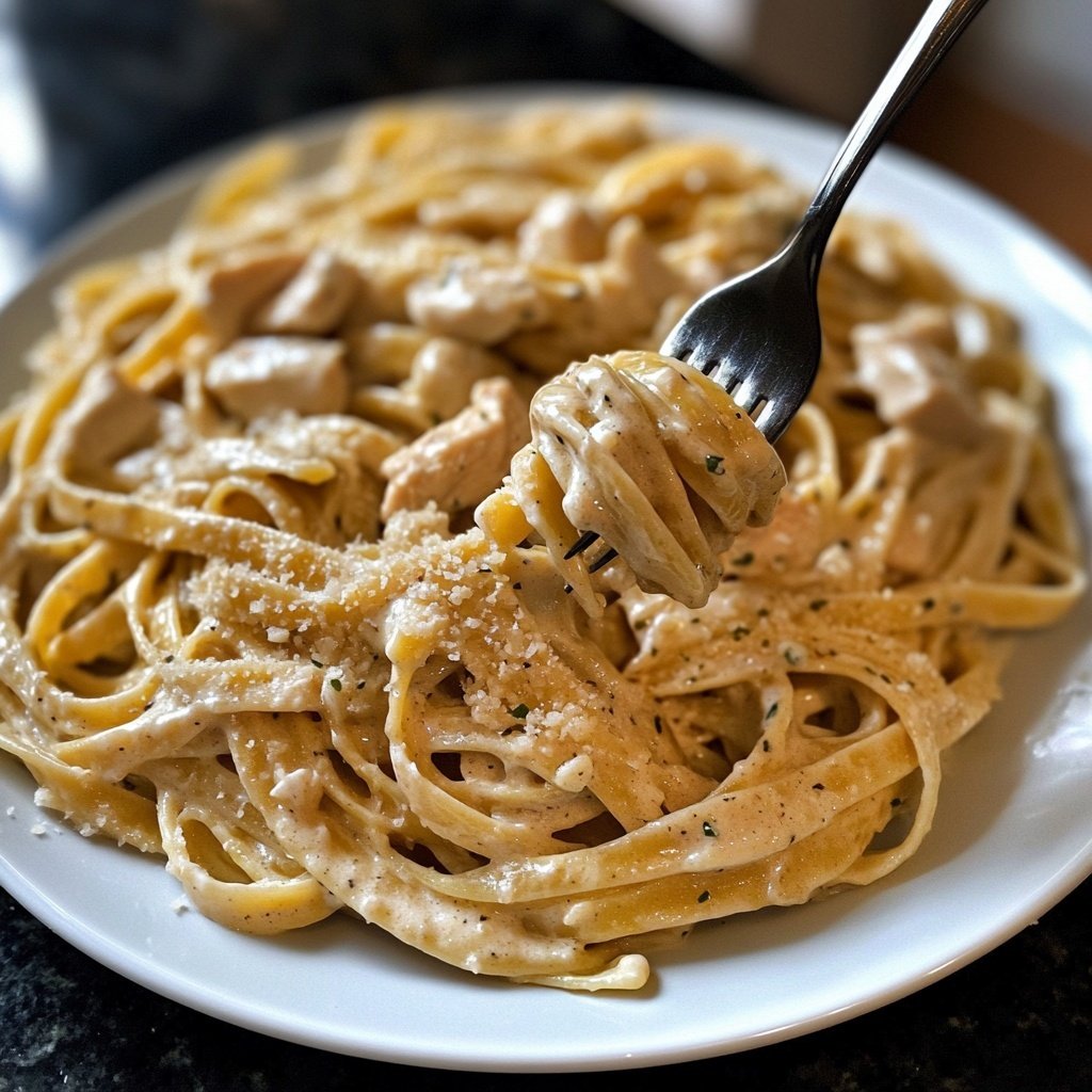Creamy Garlic Parmesan Chicken Pasta