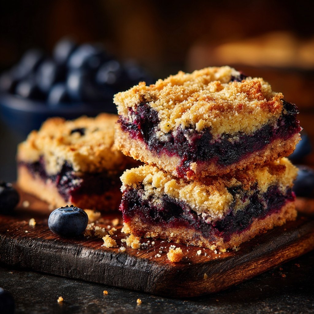 Blueberry Lemon Oat Squares