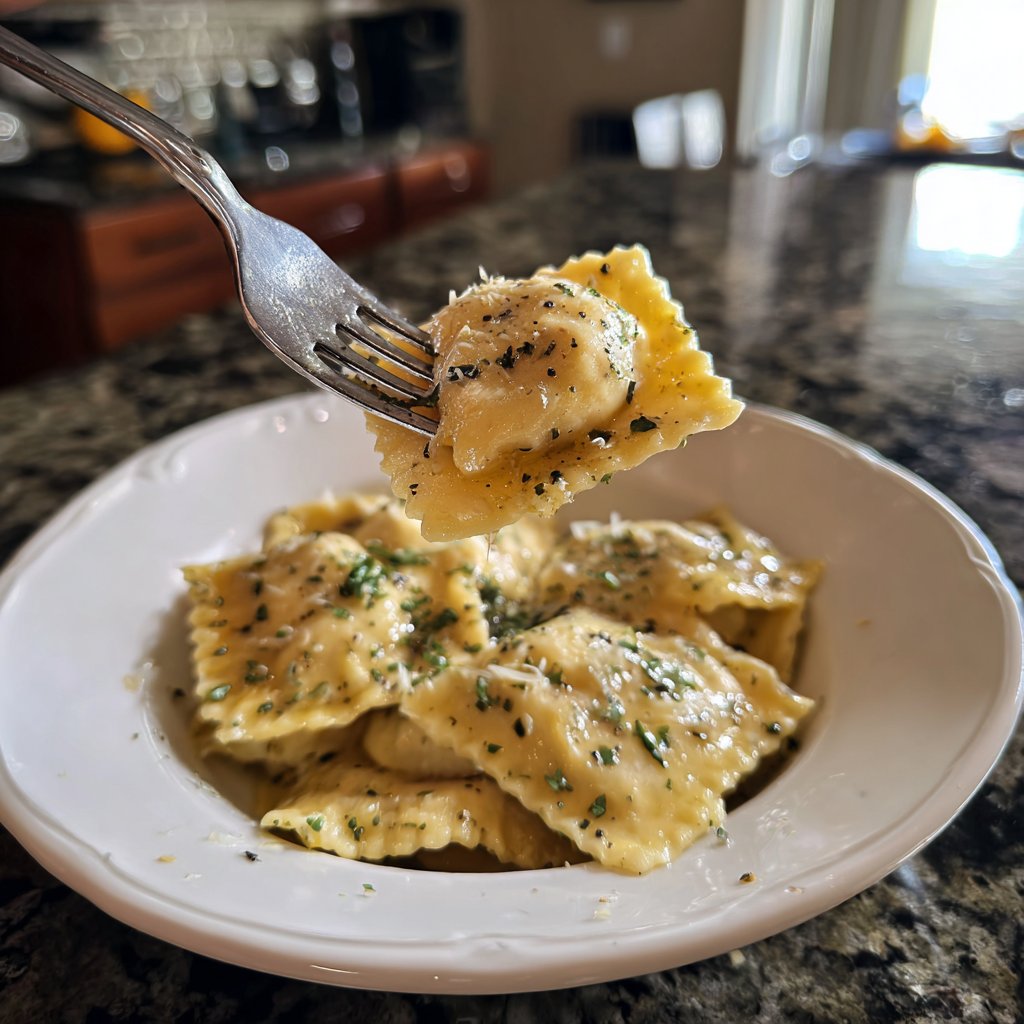 Lemon Ricotta Ravioli with Butter Sage