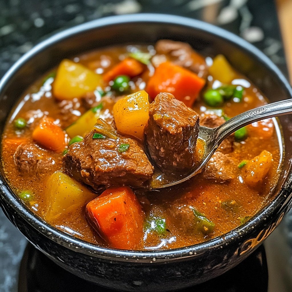 Jamaican Beef Stew With Rice