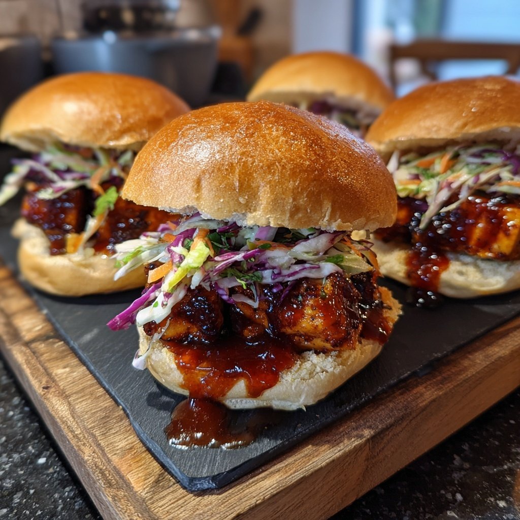 Sliders with BBQ Tofu
