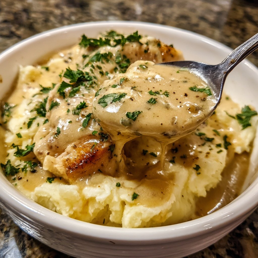 Comfort Food Creamy Chicken and Mashed Potatoes