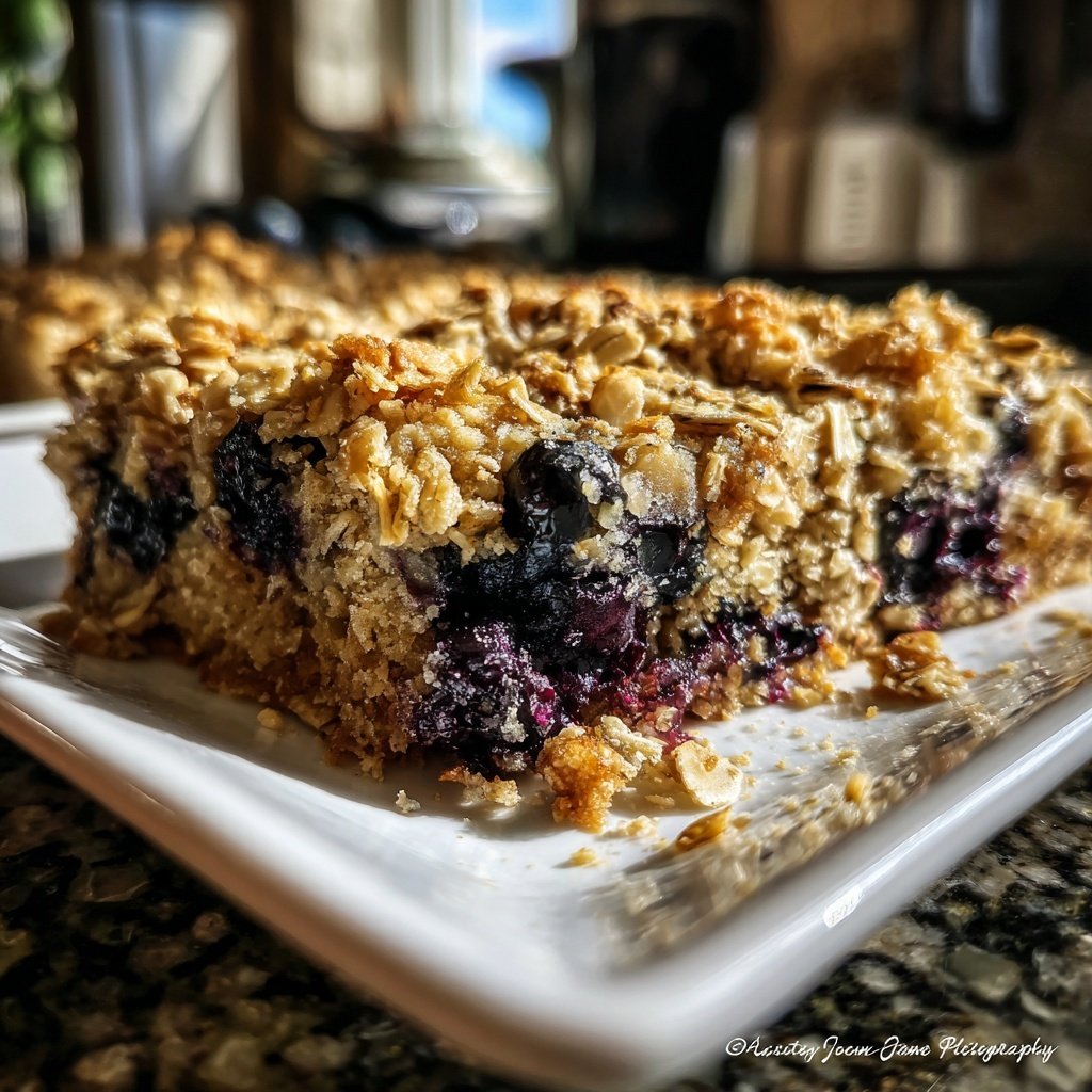 Blueberry Oatmeal Breakfast Bake