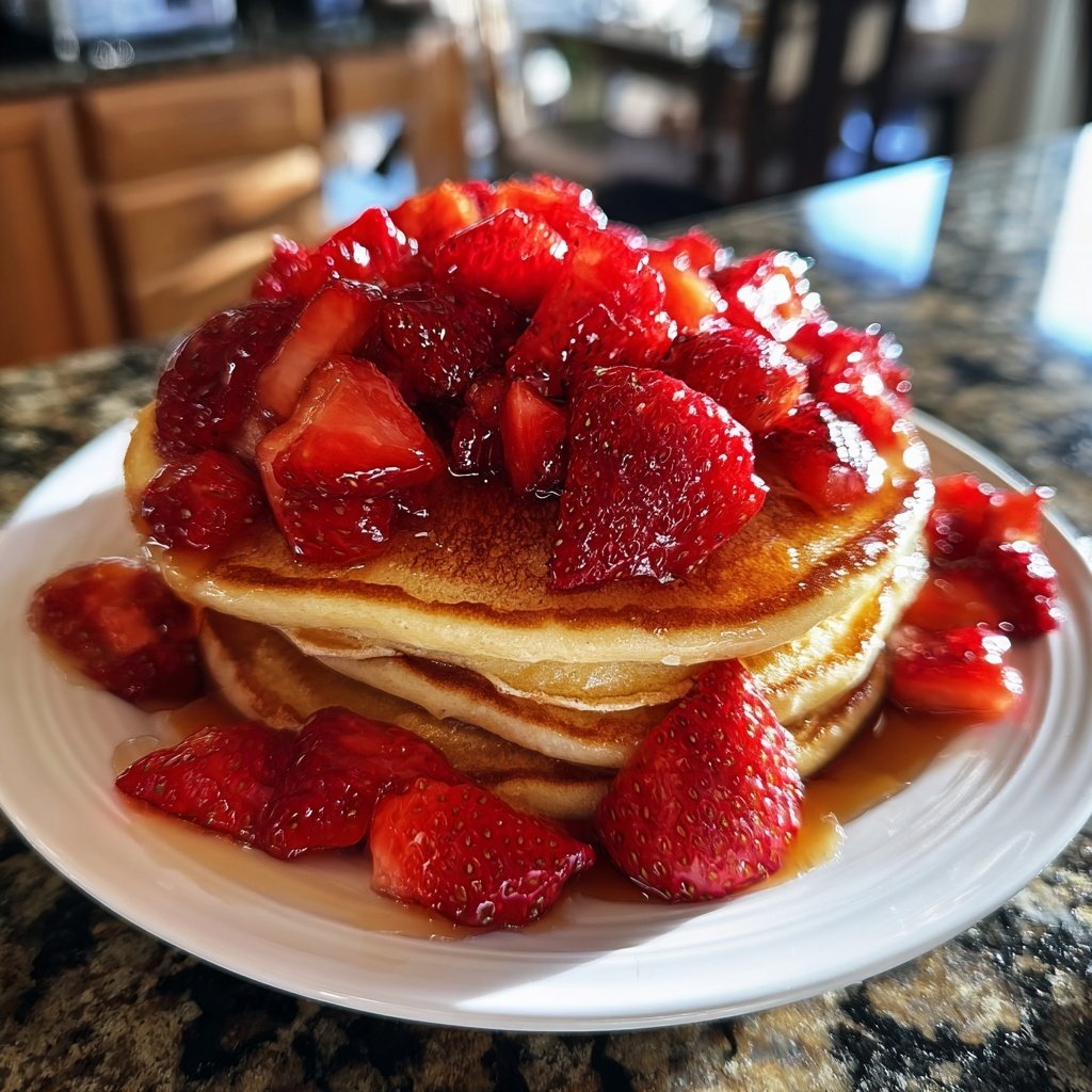 Fresh Strawberry Pancake Topping