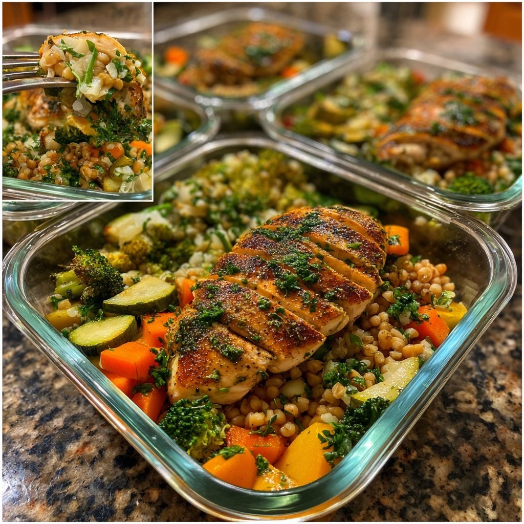 High Protein Chicken Meal Prep Bowls