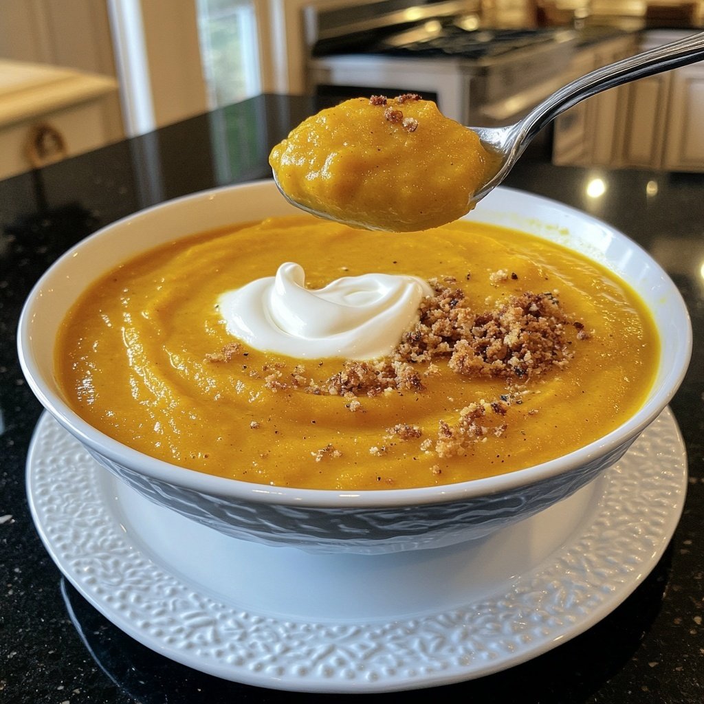 Butternut Squash Soup with Cream