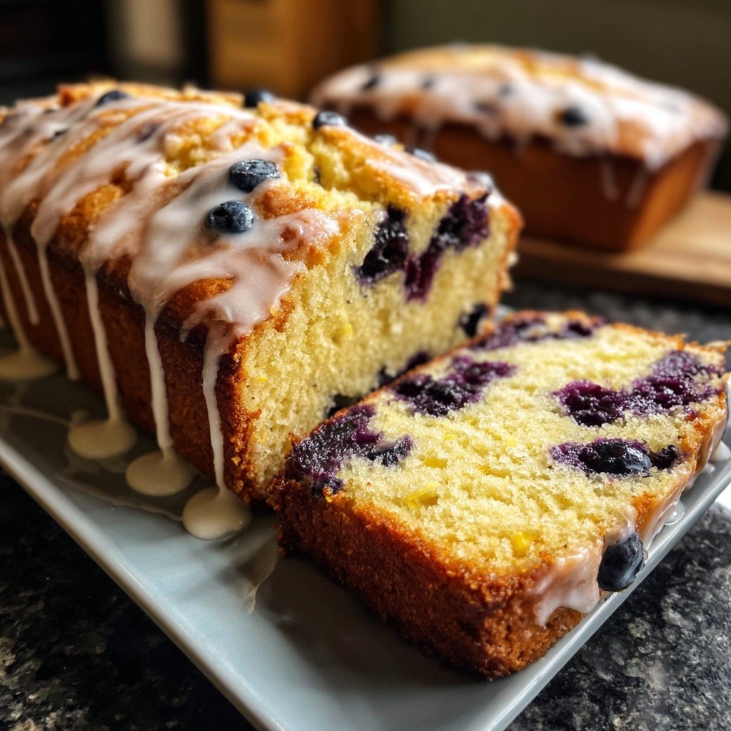 Baking & Desserts Lemon Blueberry Loaf Cake