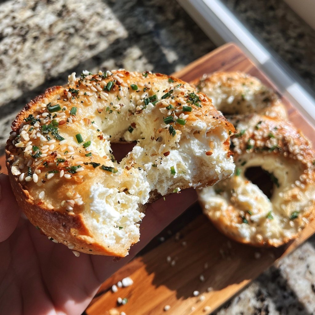 Easy Cottage Cheese Bagels