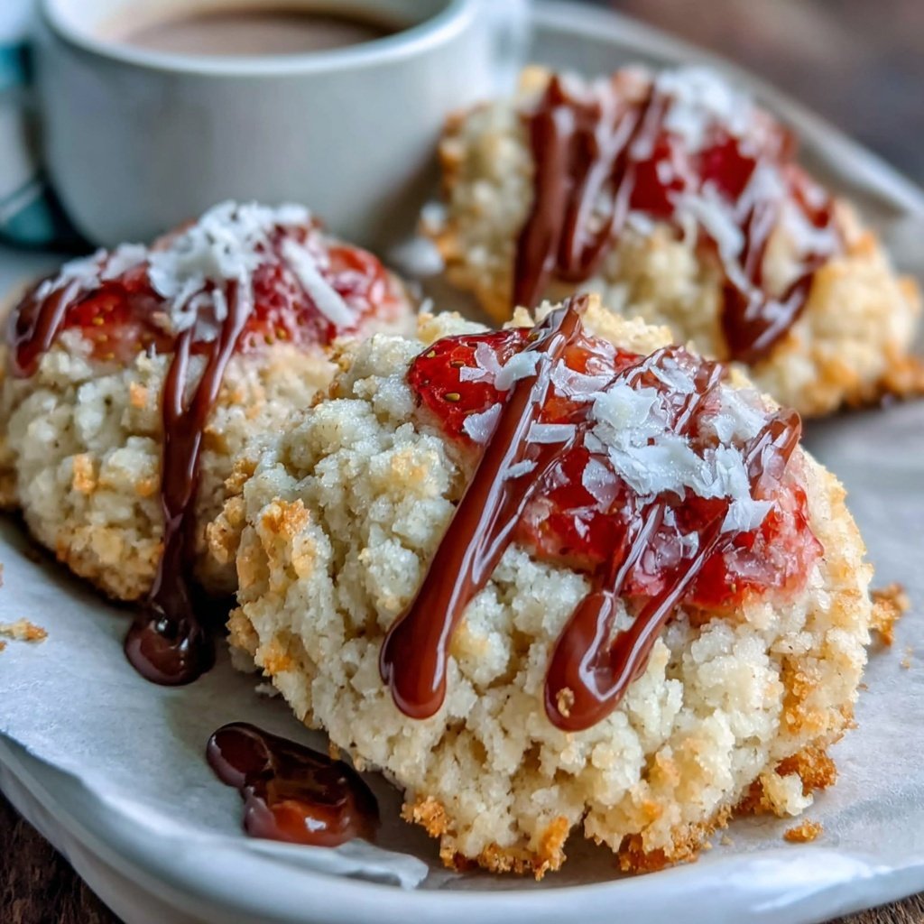 Spring Cookies With Strawberry Glaze