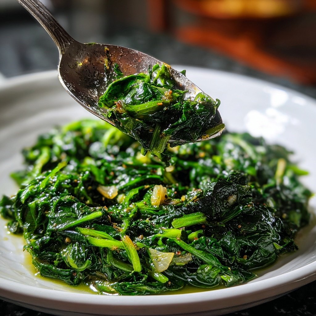 Jamaican Callaloo with Garlic
