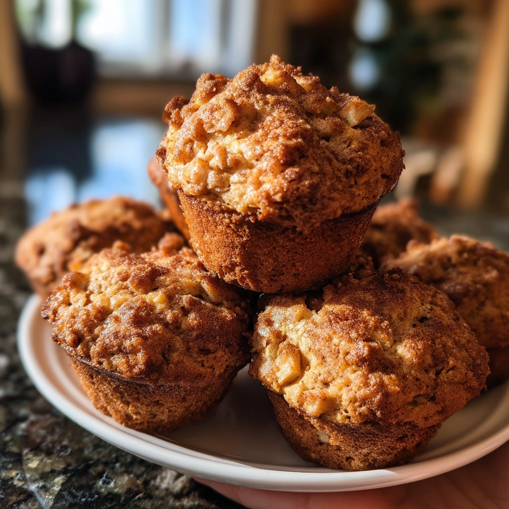 Healthy Apple Cinnamon Muffins